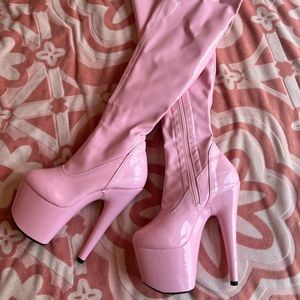 pink adore boots
